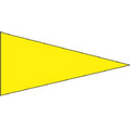 Yellow Day-Glo Plasti-Cloth Unmounted Real Estate Flag Pennant